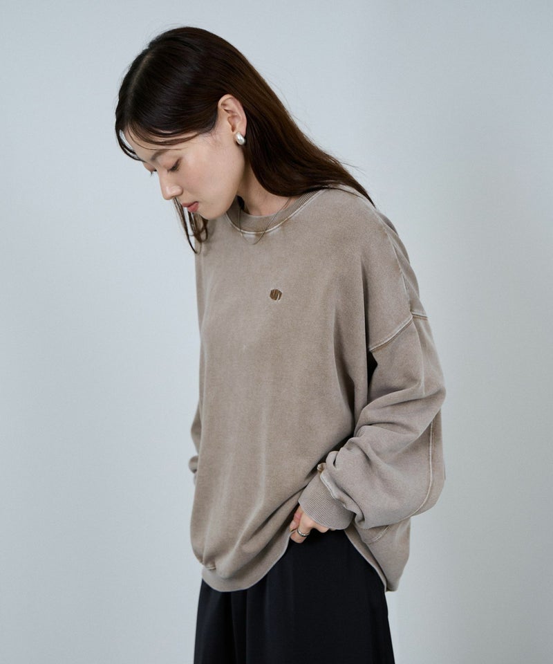 nAvy ヘビーウェイト裏毛アシッド加工スウェット レディース商品画像-4