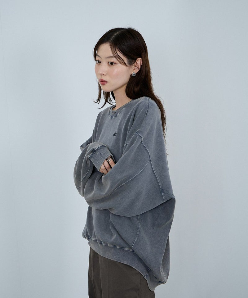 nAvy ヘビーウェイト裏毛アシッド加工スウェット レディース商品画像-5