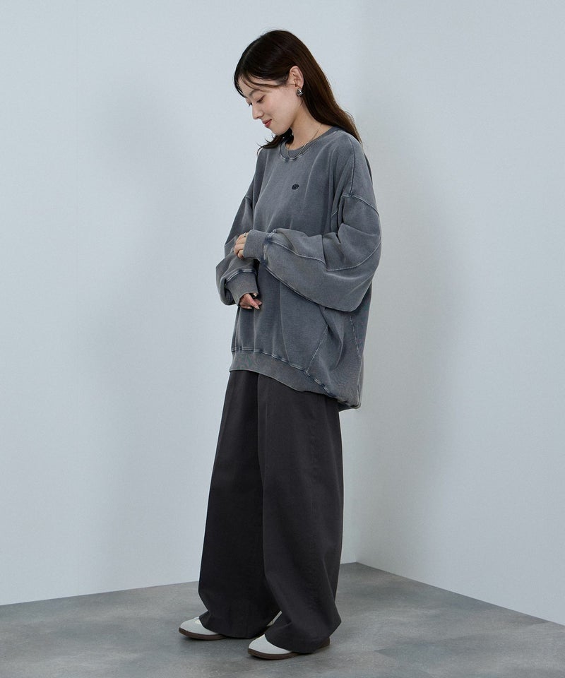 nAvy ヘビーウェイト裏毛アシッド加工スウェット レディース商品画像-10