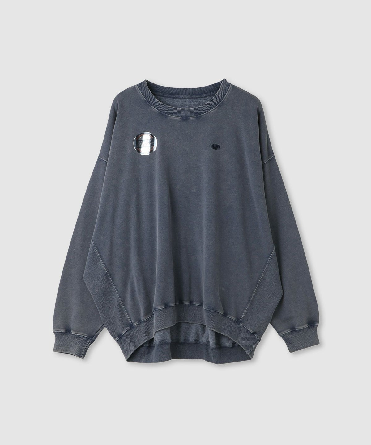 nAvy ヘビーウェイト裏毛アシッド加工スウェット レディース