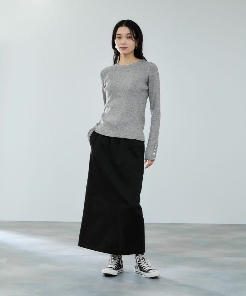 milli de l'air ComfEase ボタンスリーブニット レディース商品画像-19