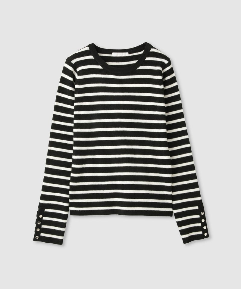 milli de l'air ComfEase ボタンスリーブニット レディース商品画像-28