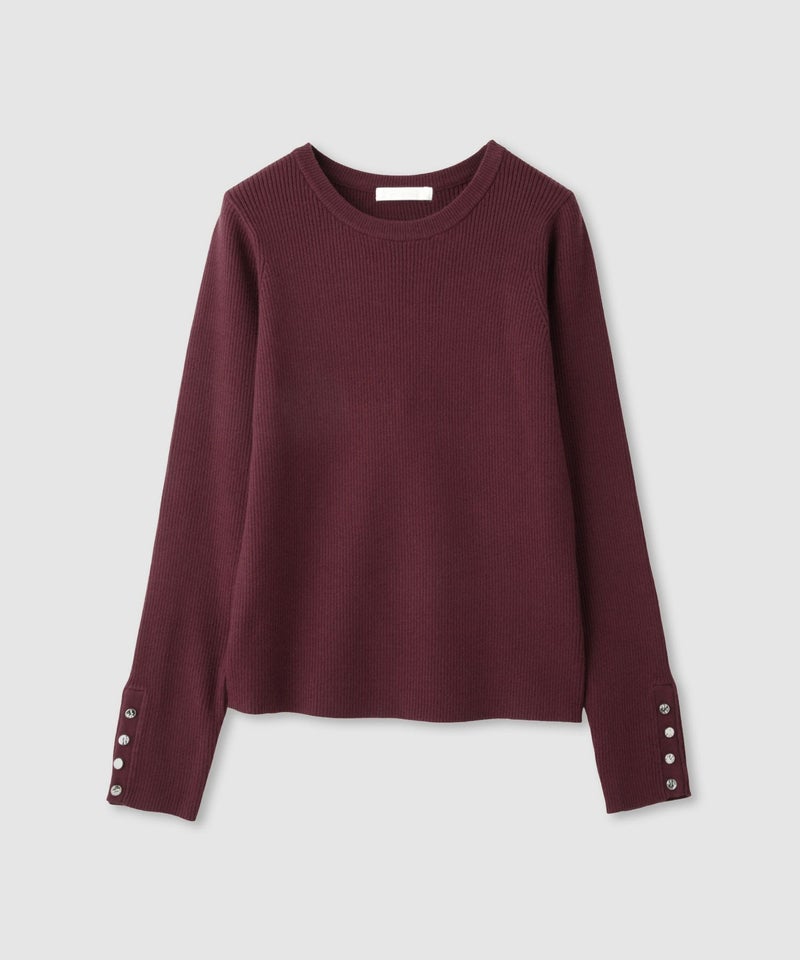 milli de l'air ComfEase ボタンスリーブニット レディース商品画像-30