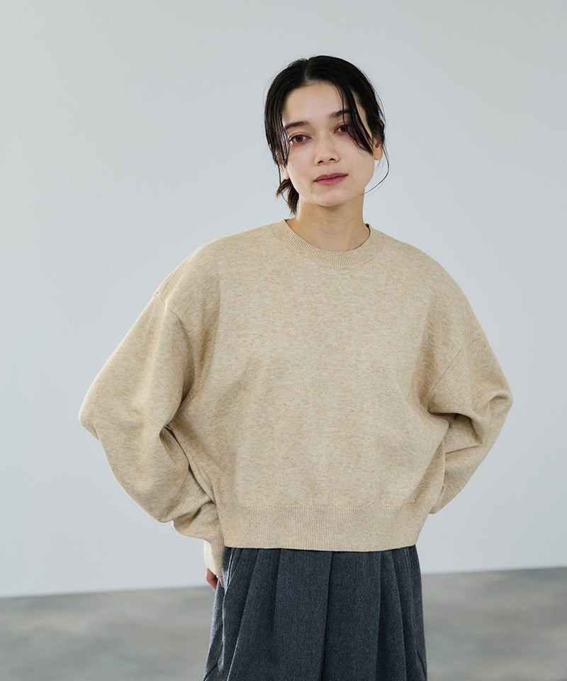 [期間限定knit]milli de l'air ComfEase ボクシーニット レディース商品画像-4