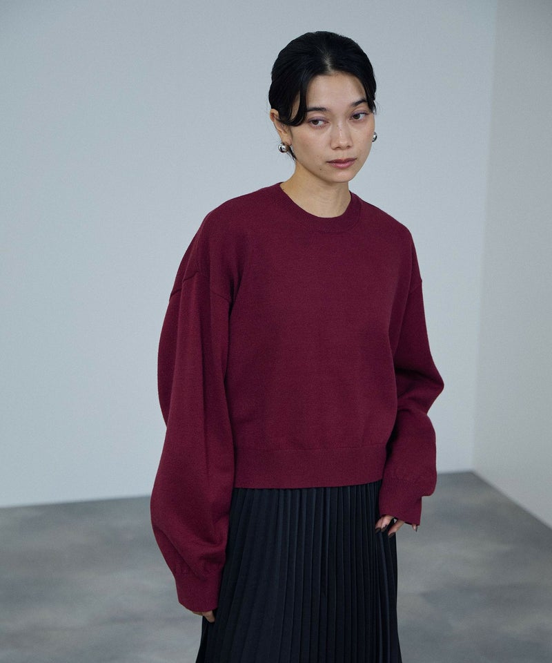 [期間限定knit]milli de l'air ComfEase ボクシーニット レディース商品画像-5