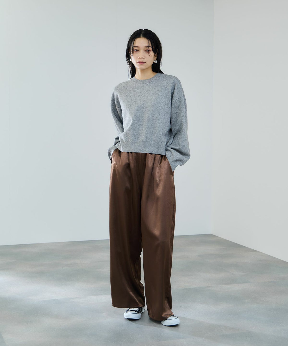 milli de l'air ComfEase ボクシーニット レディース