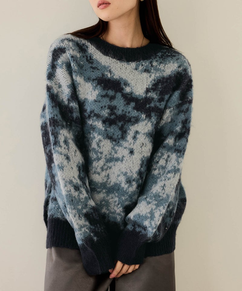 nAvy  モヘヤタッチマーブルニット レディース商品画像-2