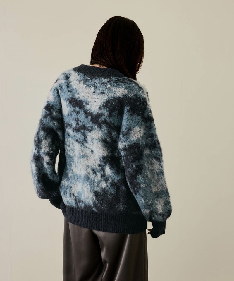 [期間限定knit]nAvy  モヘヤタッチマーブルニット レディース商品画像-6