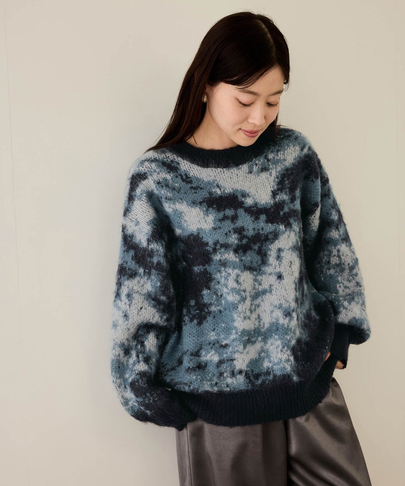 nAvy モヘヤタッチマーブルニット レディース商品画像-6
