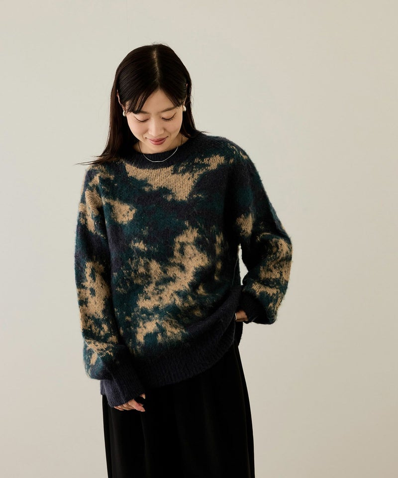 nAvy モヘヤタッチマーブルニット レディース商品画像-9