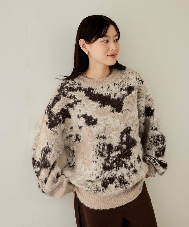 nAvy モヘヤタッチマーブルニット レディース商品画像-14