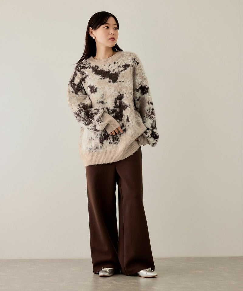 [期間限定knit]nAvy  モヘヤタッチマーブルニット レディース商品画像-15