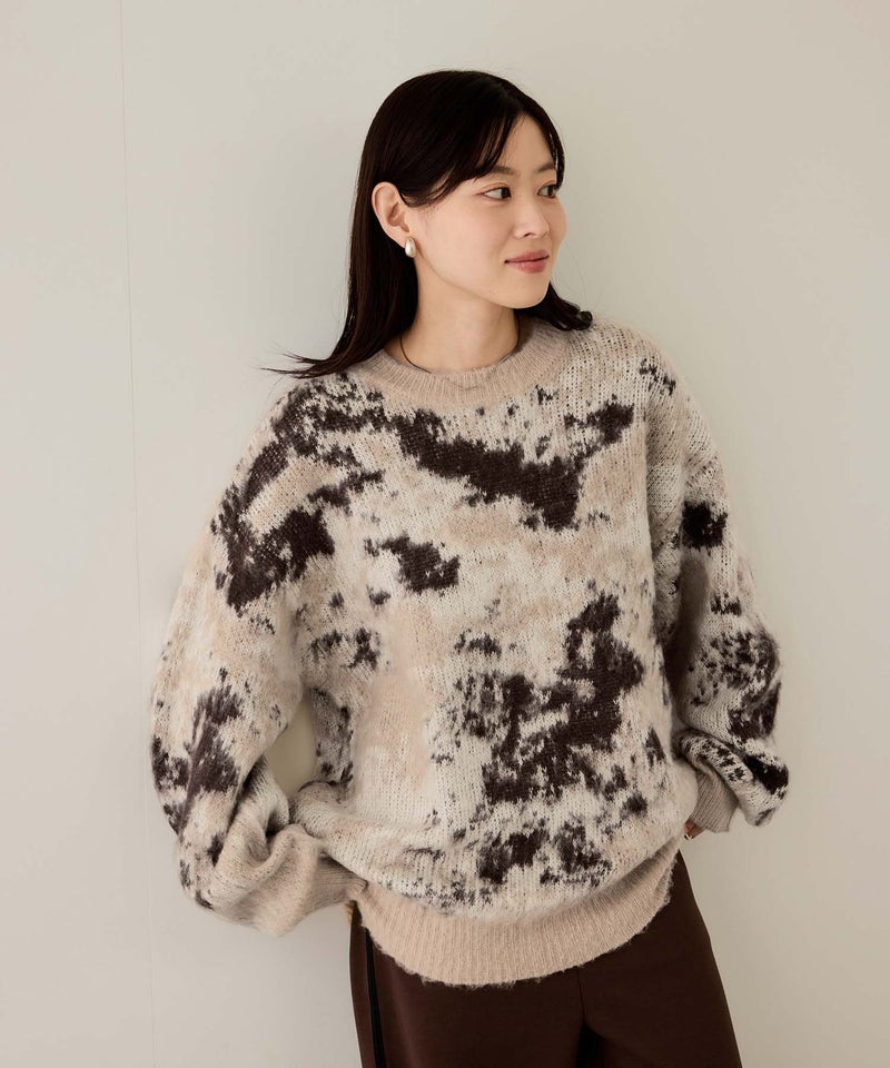 nAvy モヘヤタッチマーブルニット レディース商品画像-15