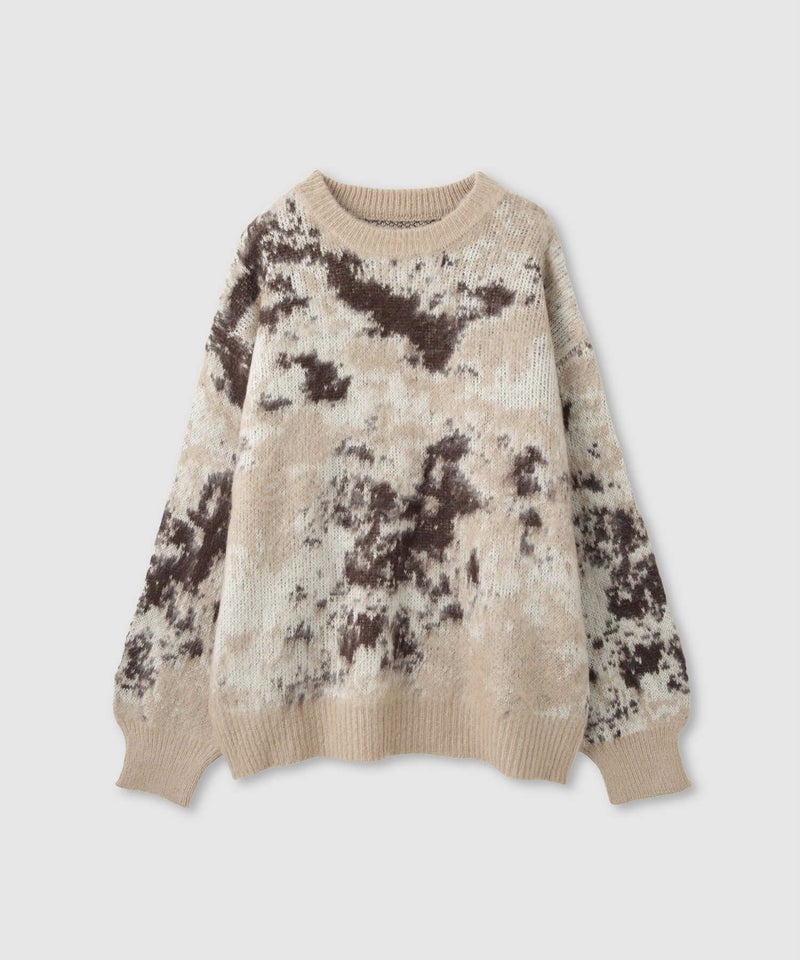 [期間限定knit]nAvy  モヘヤタッチマーブルニット レディース商品画像-19