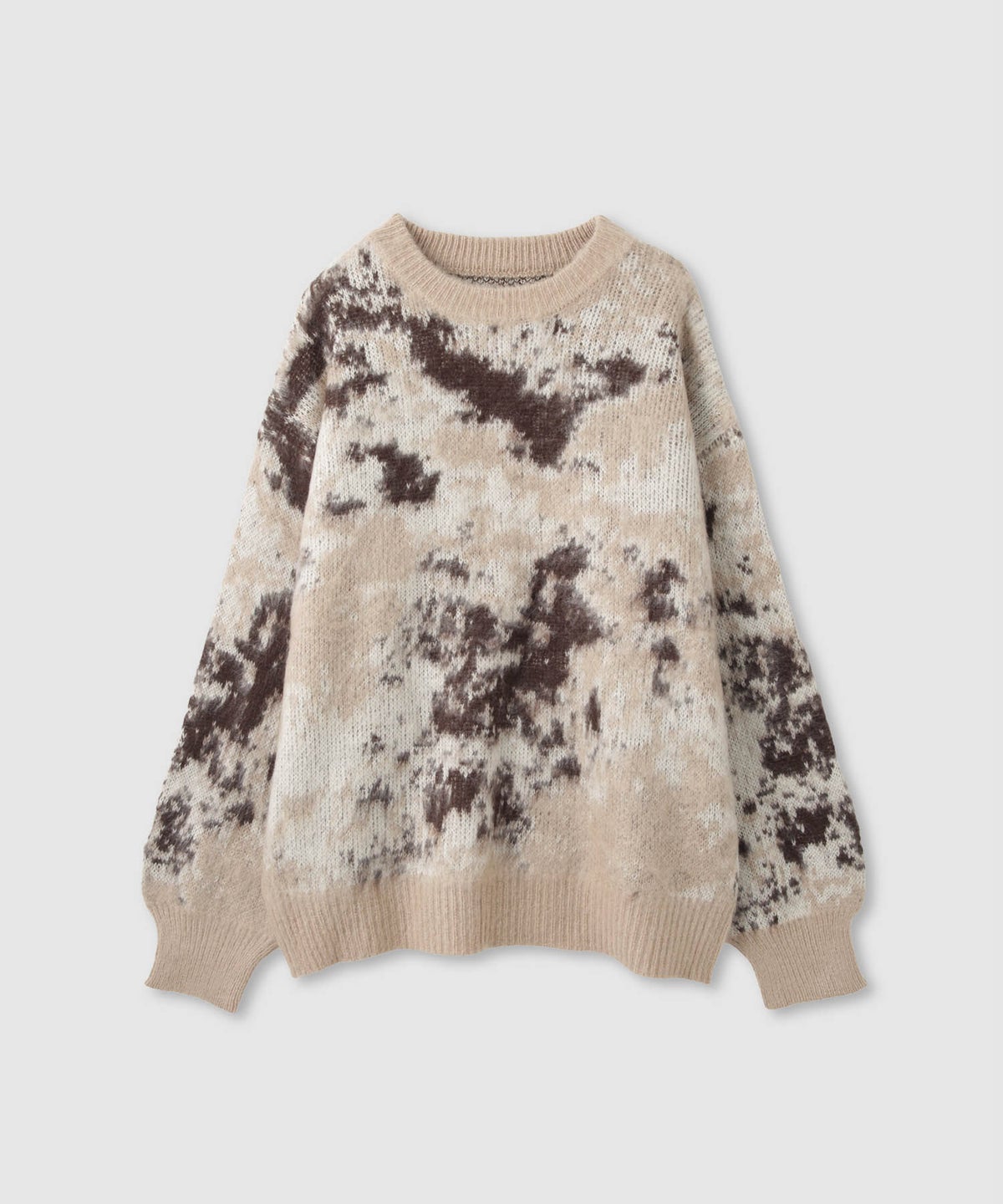 nAvy モヘヤタッチマーブルニット レディース