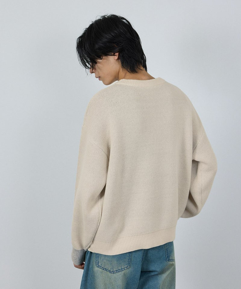 [期間限定knit]nAvy  ロゴジャガードワイドニット レディース商品画像-11