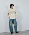 [期間限定knit]nAvy  ロゴジャガードワイドニット レディース商品サムネイル-12