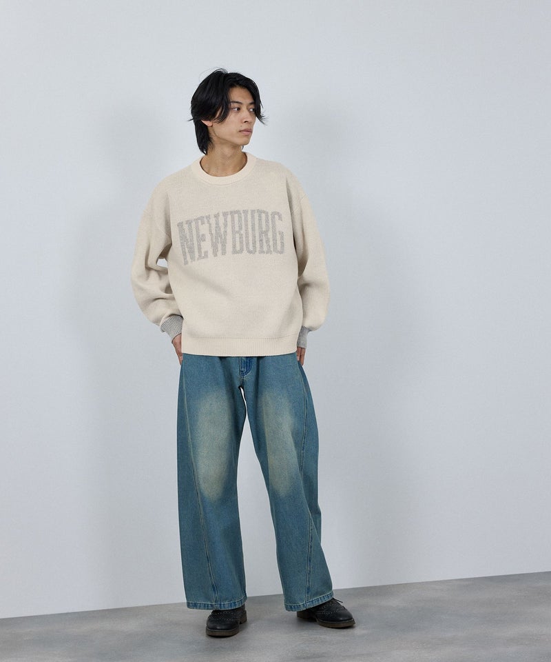 nAvy  ロゴジャガードワイドニット レディース商品画像-13