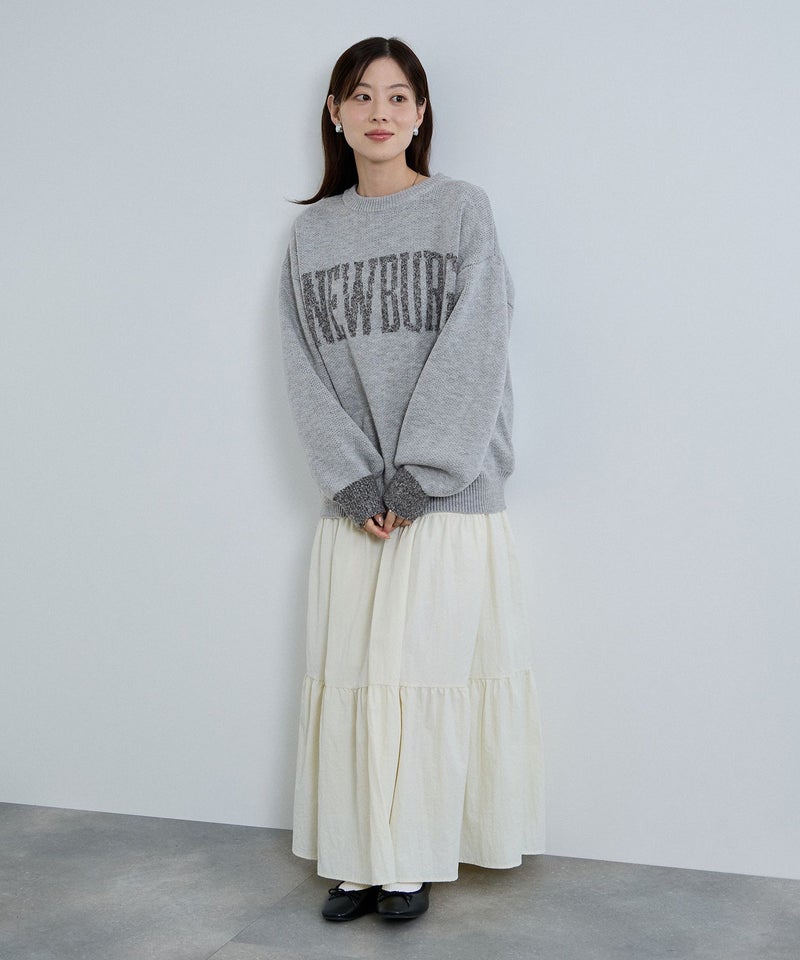 nAvy  ロゴジャガードワイドニット レディース商品画像-15