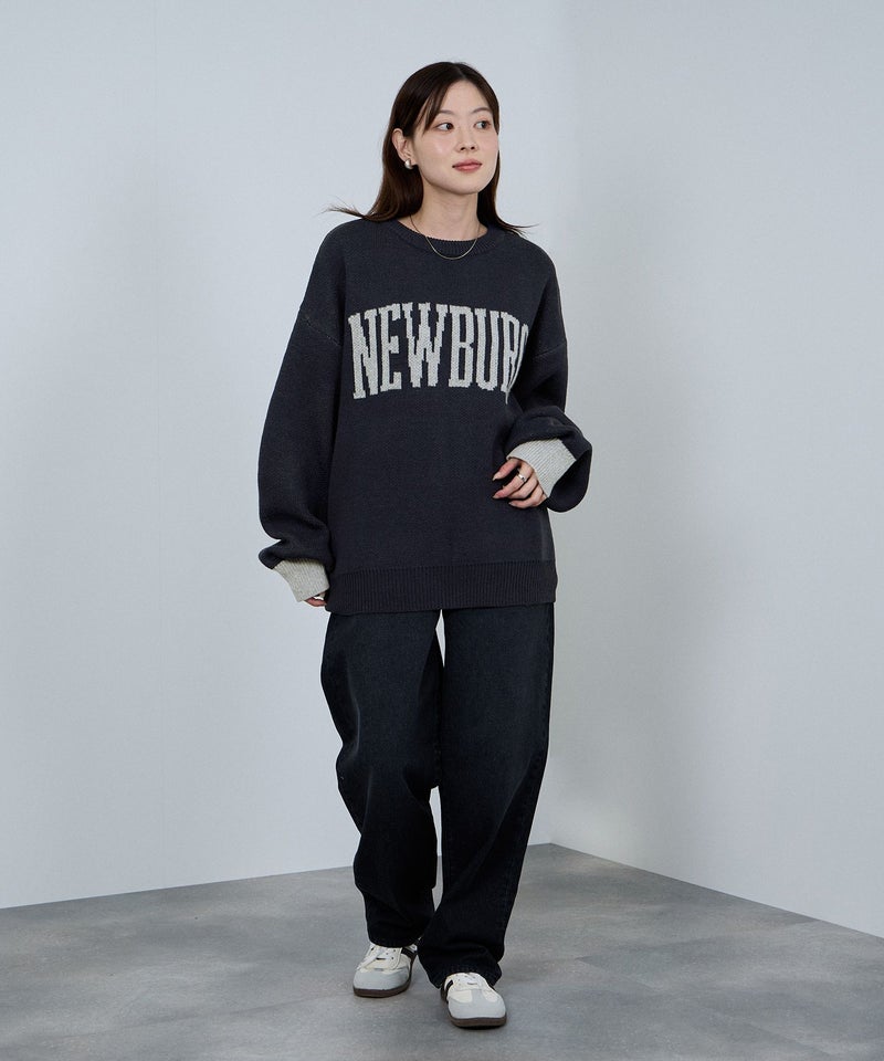 nAvy  ロゴジャガードワイドニット レディース商品画像-23