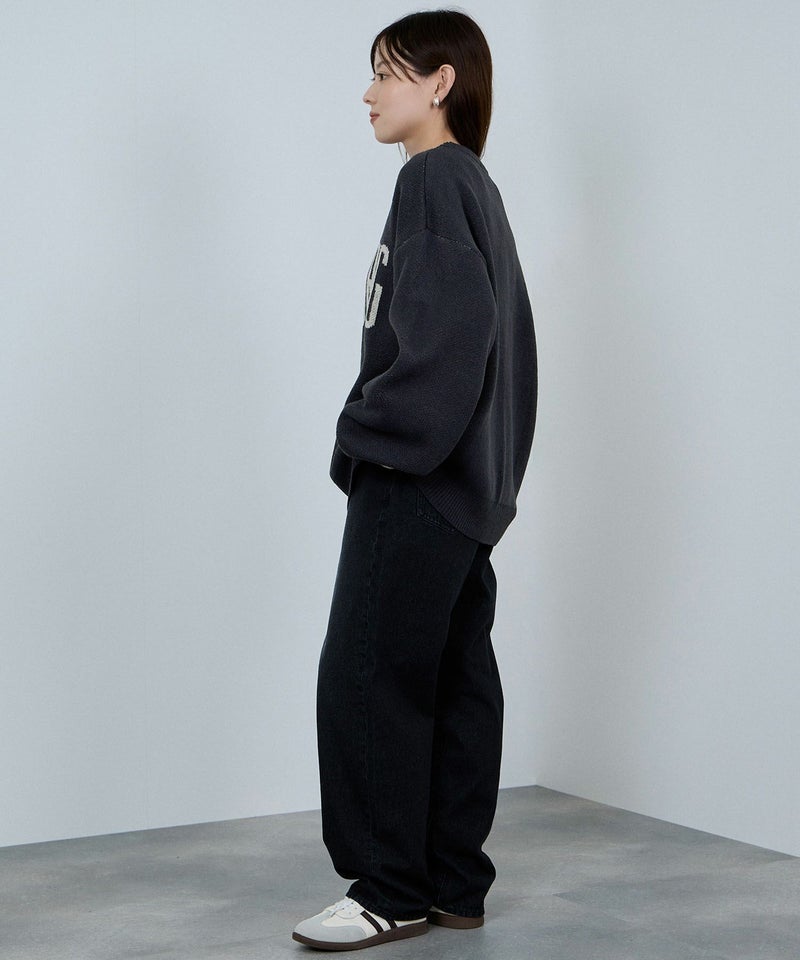 [期間限定knit]nAvy  ロゴジャガードワイドニット レディース商品画像-24