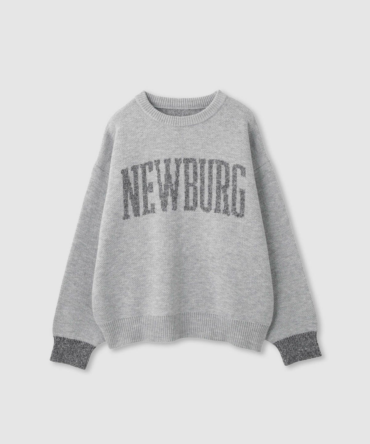 nAvy ロゴジャガードワイドニット レディース