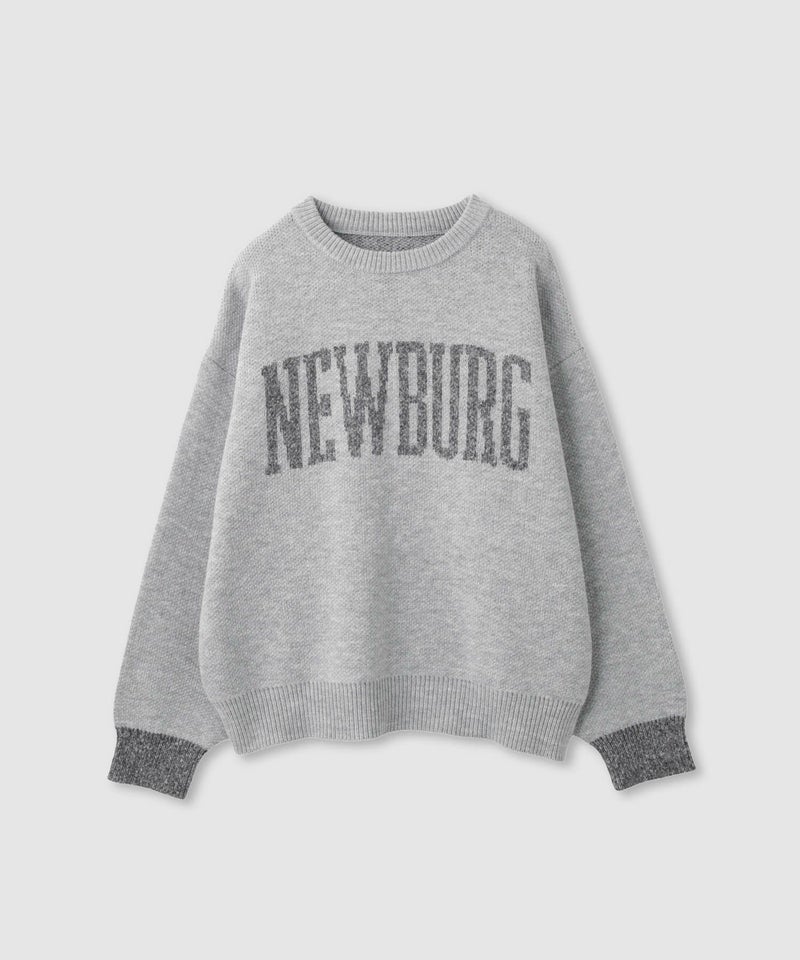 [期間限定knit]nAvy  ロゴジャガードワイドニット レディース商品画像-33