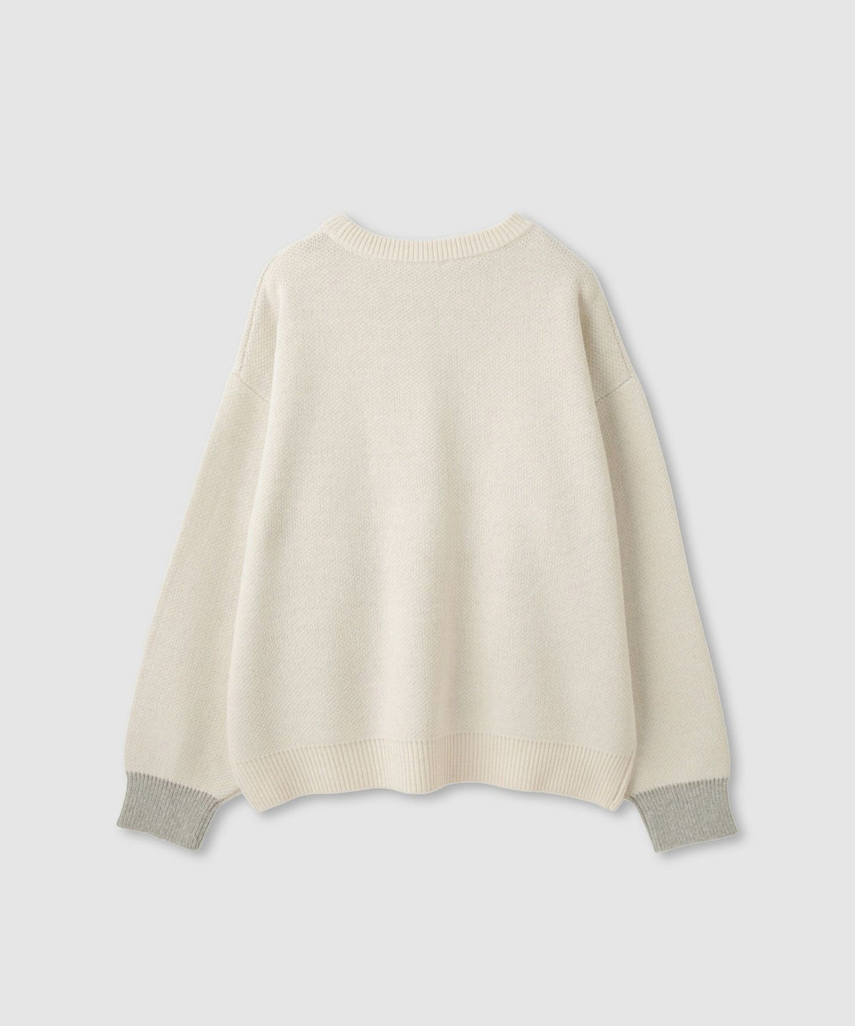 nAvy ロゴジャガードワイドニット レディース