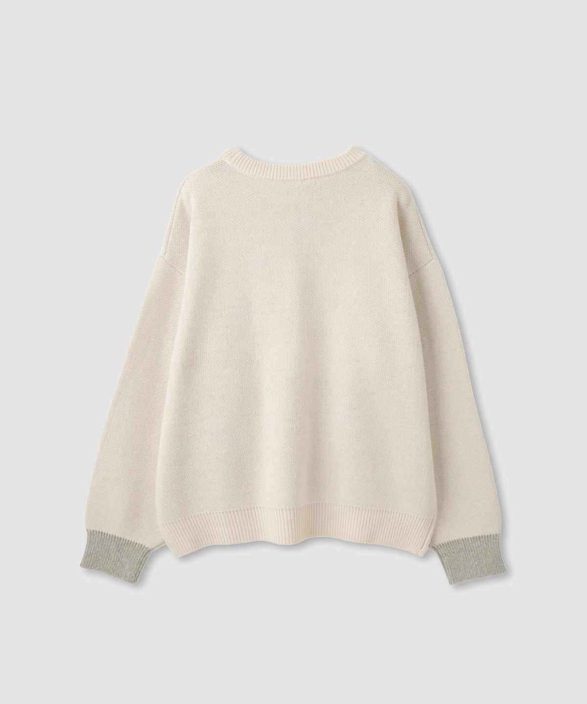 nAvy ロゴジャガードワイドニット レディース