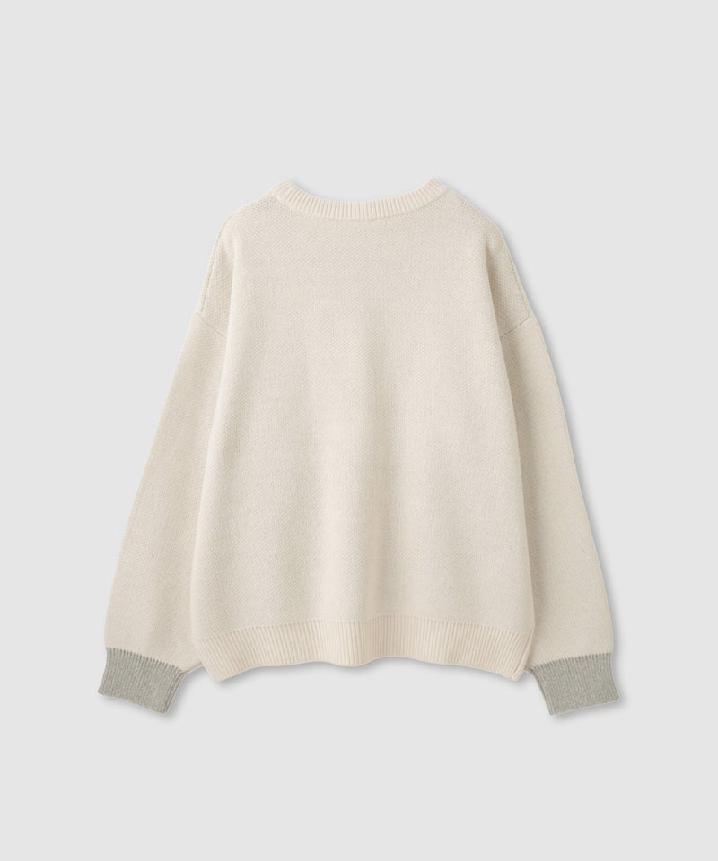 nAvy ロゴジャガードワイドニット レディース商品画像-37