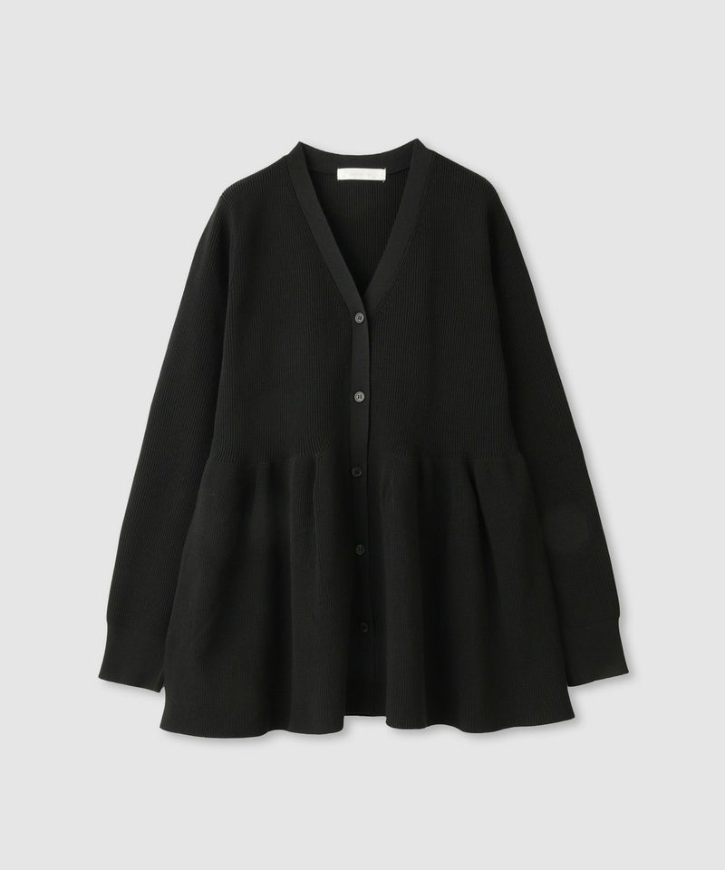 milli de l'air ソフトレッチペプラムカーディガン レディース商品画像-21