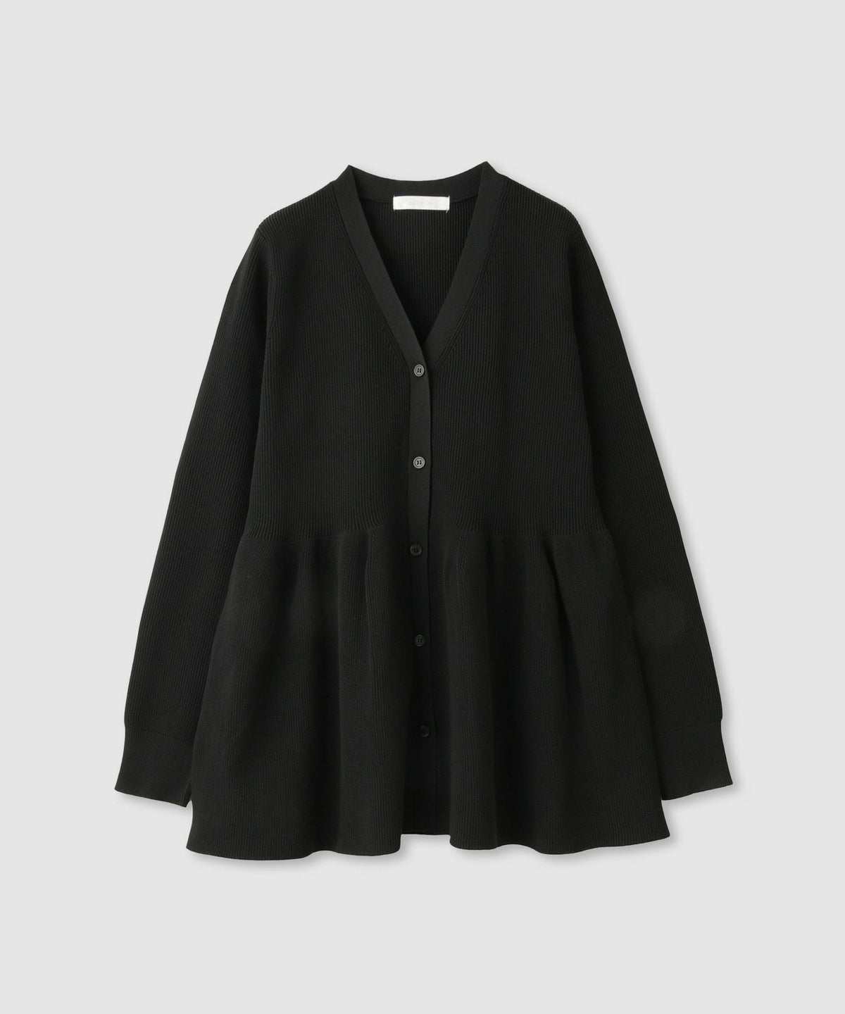 milli de l'air ソフトレッチペプラムカーディガン レディース