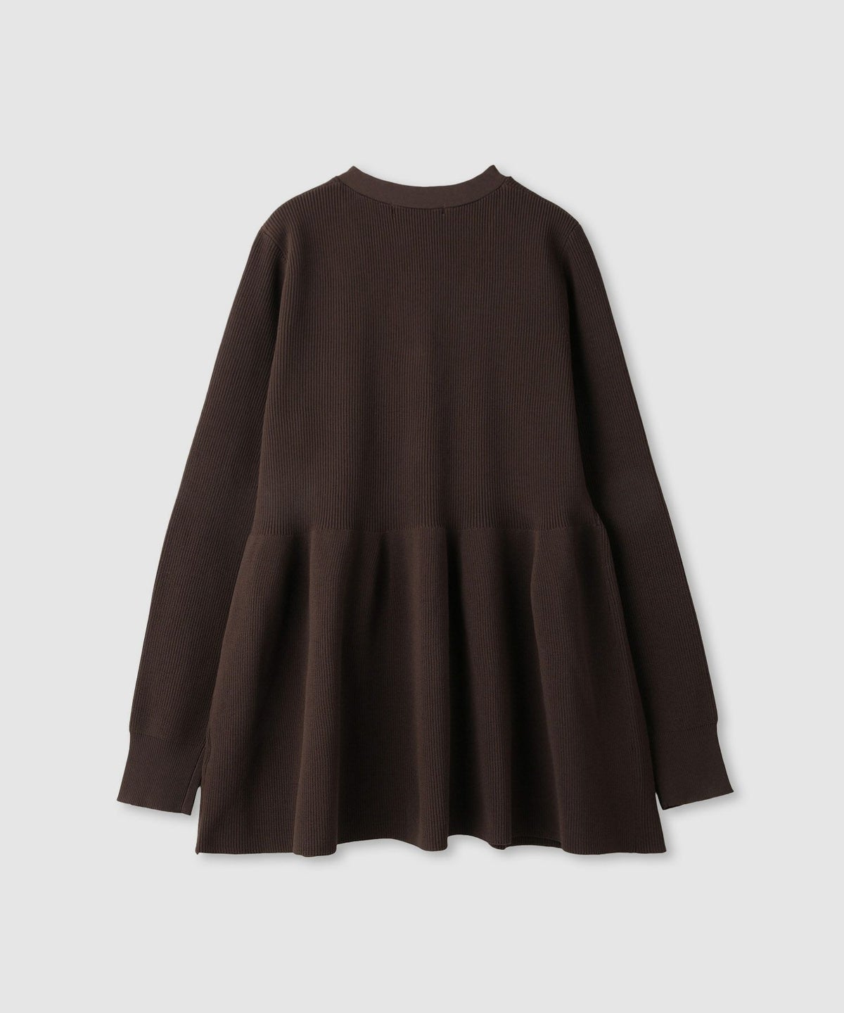 milli de l'air ソフトレッチペプラムカーディガン レディース