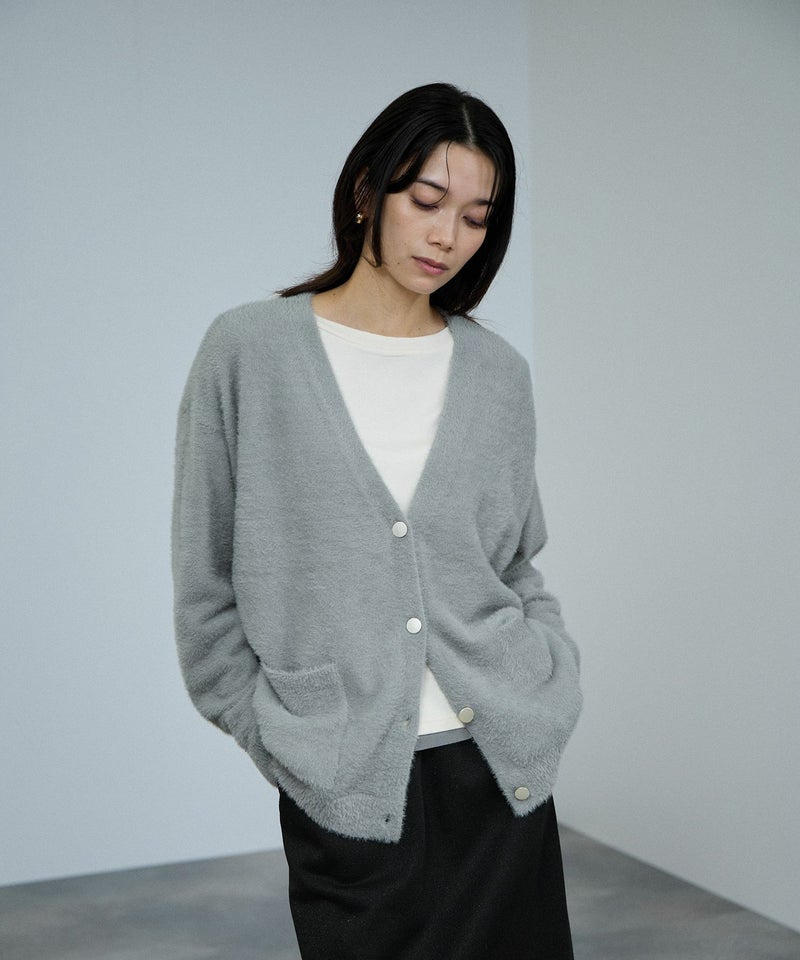 [期間限定knit]milli de l'air フェザーヤーンカーディガン レディース商品画像-2