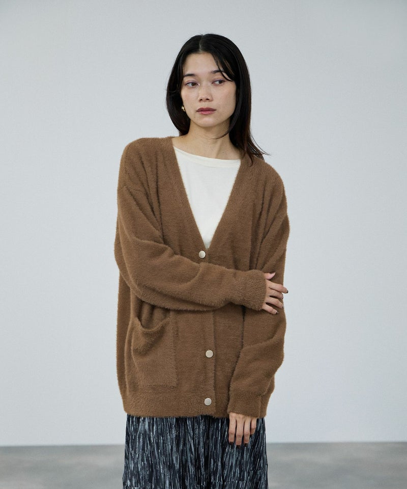 [期間限定knit]milli de l'air フェザーヤーンカーディガン レディース商品画像-4