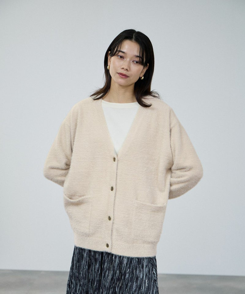 [期間限定knit]milli de l'air フェザーヤーンカーディガン レディース商品画像-5