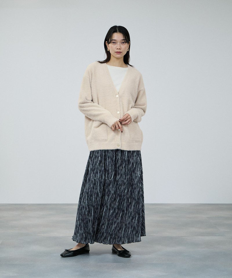 [期間限定knit]milli de l'air フェザーヤーンカーディガン レディース商品画像-7