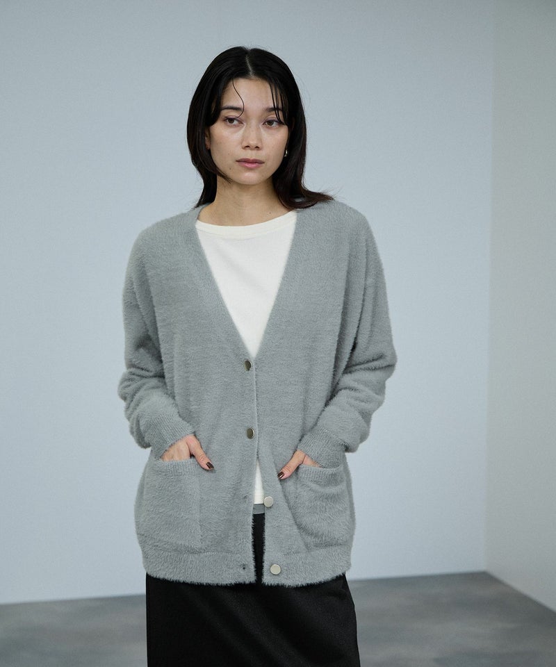 [期間限定knit]milli de l'air フェザーヤーンカーディガン レディース商品画像-8