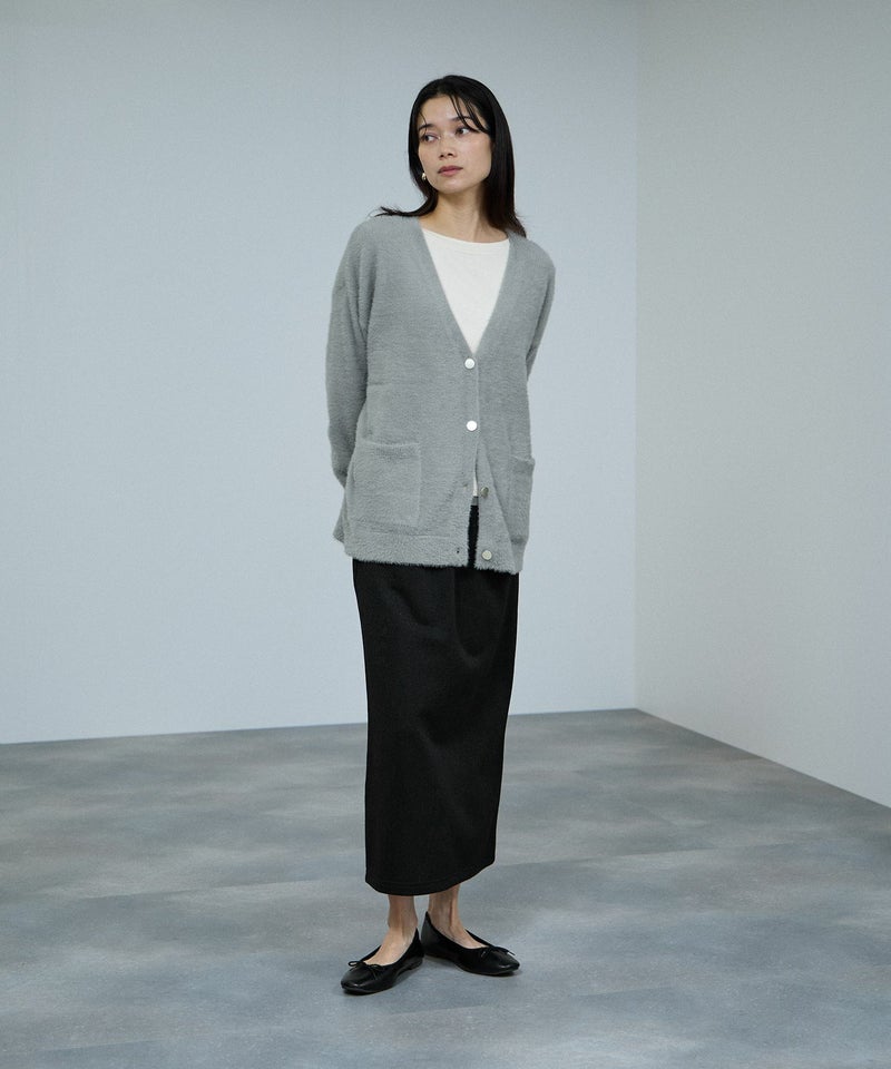 [期間限定knit]milli de l'air フェザーヤーンカーディガン レディース商品画像-9