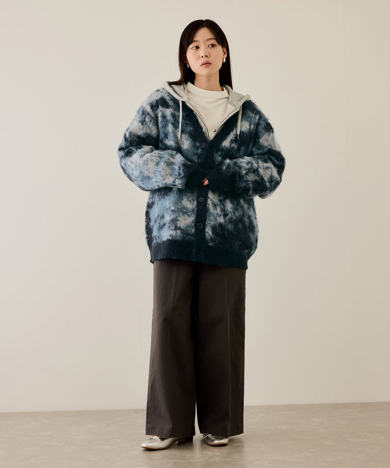 nAvy  モヘアタッチマーブルカーディガン レディース商品画像-13