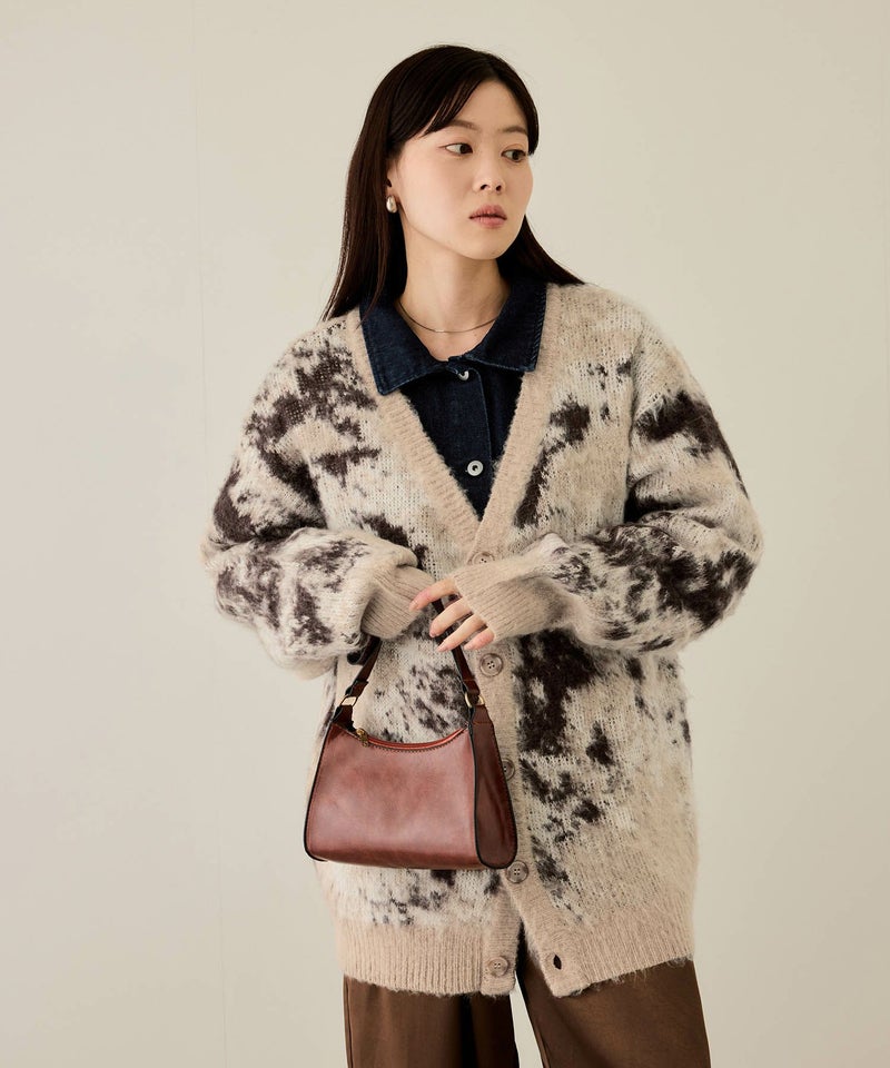 nAvy モヘアタッチマーブルカーディガン レディース商品画像-15