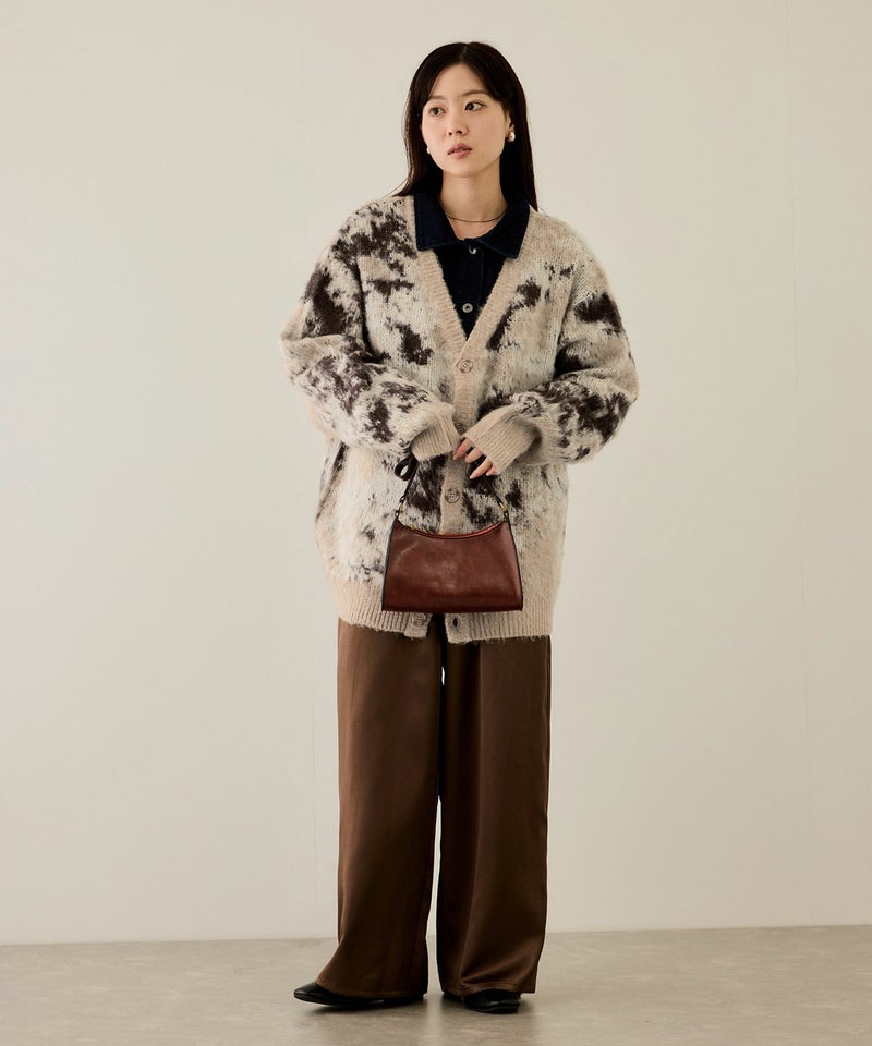 nAvy モヘアタッチマーブルカーディガン レディース商品画像-18