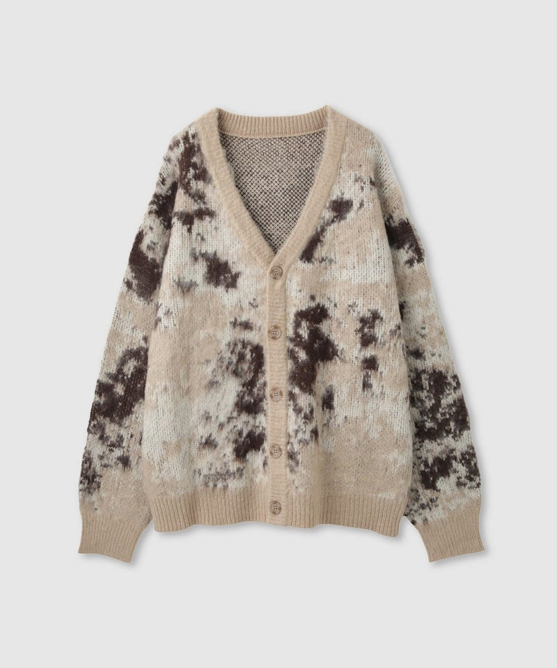 [期間限定knit]nAvy  モヘアタッチマーブルカーディガン レディース商品画像-22