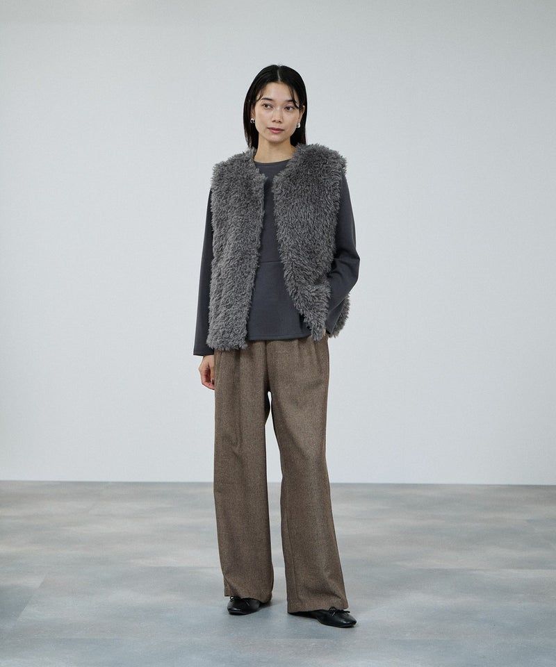 milli de l'air オーセンティックツイードタックパンツ レディース商品画像-12