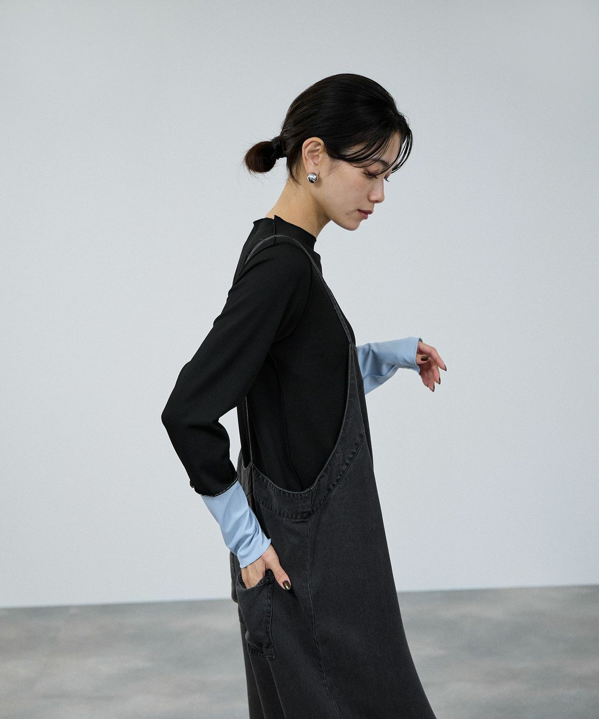 milli de l'air デニムオールインワン レディース