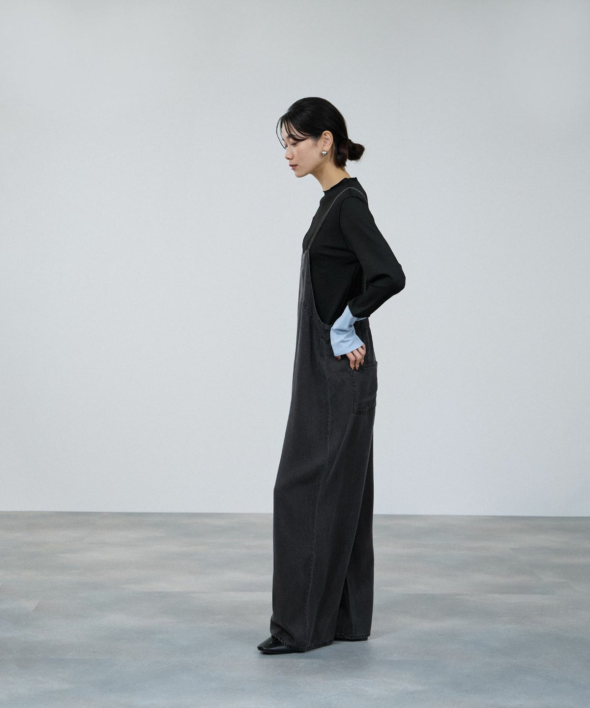 milli de l'air デニムオールインワン レディース