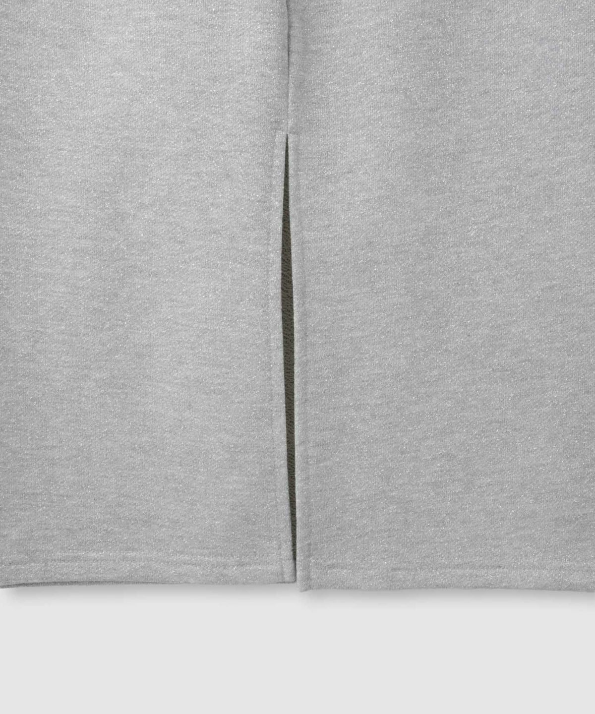 milli de l'air ラメ裏毛Iラインスカート レディース