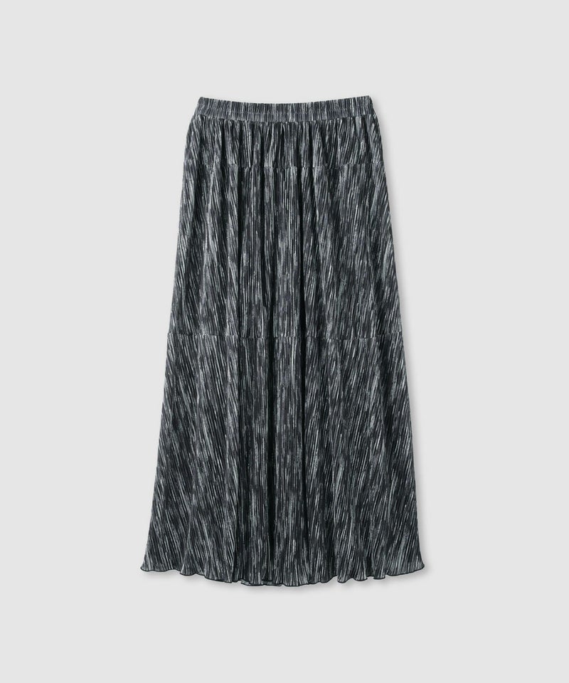 milli de l'air ニュアンス柄プリーツフレアスカート レディース商品画像-11