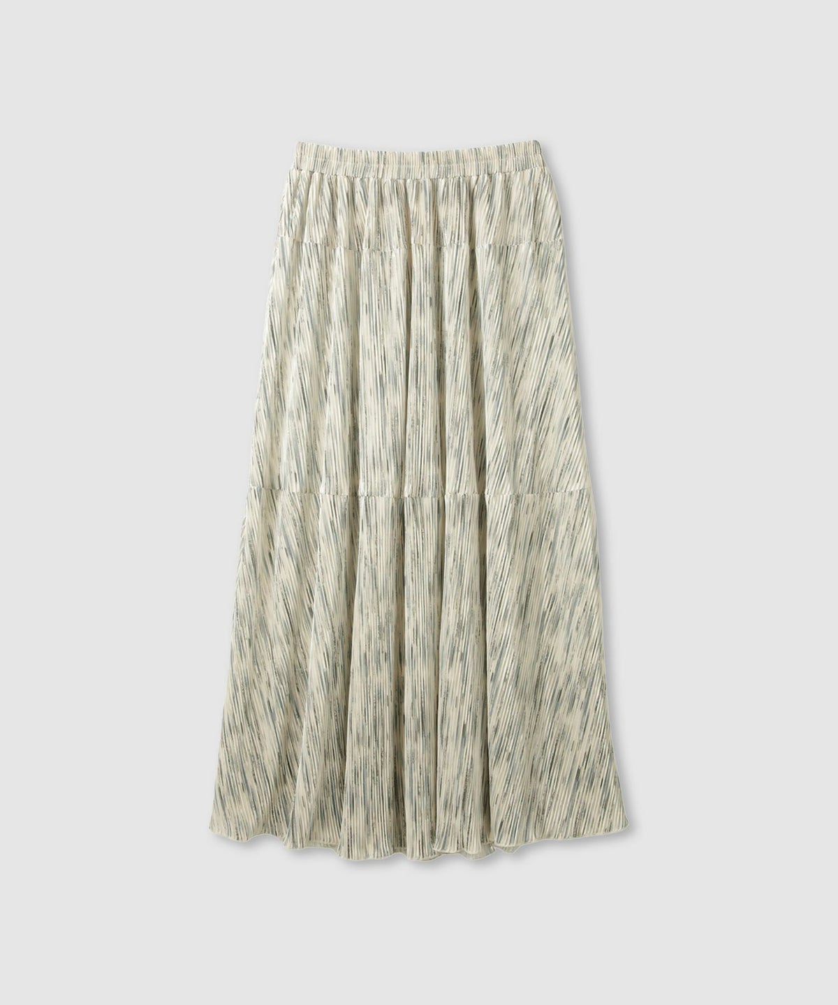 milli de l'air ニュアンス柄プリーツフレアスカート レディース