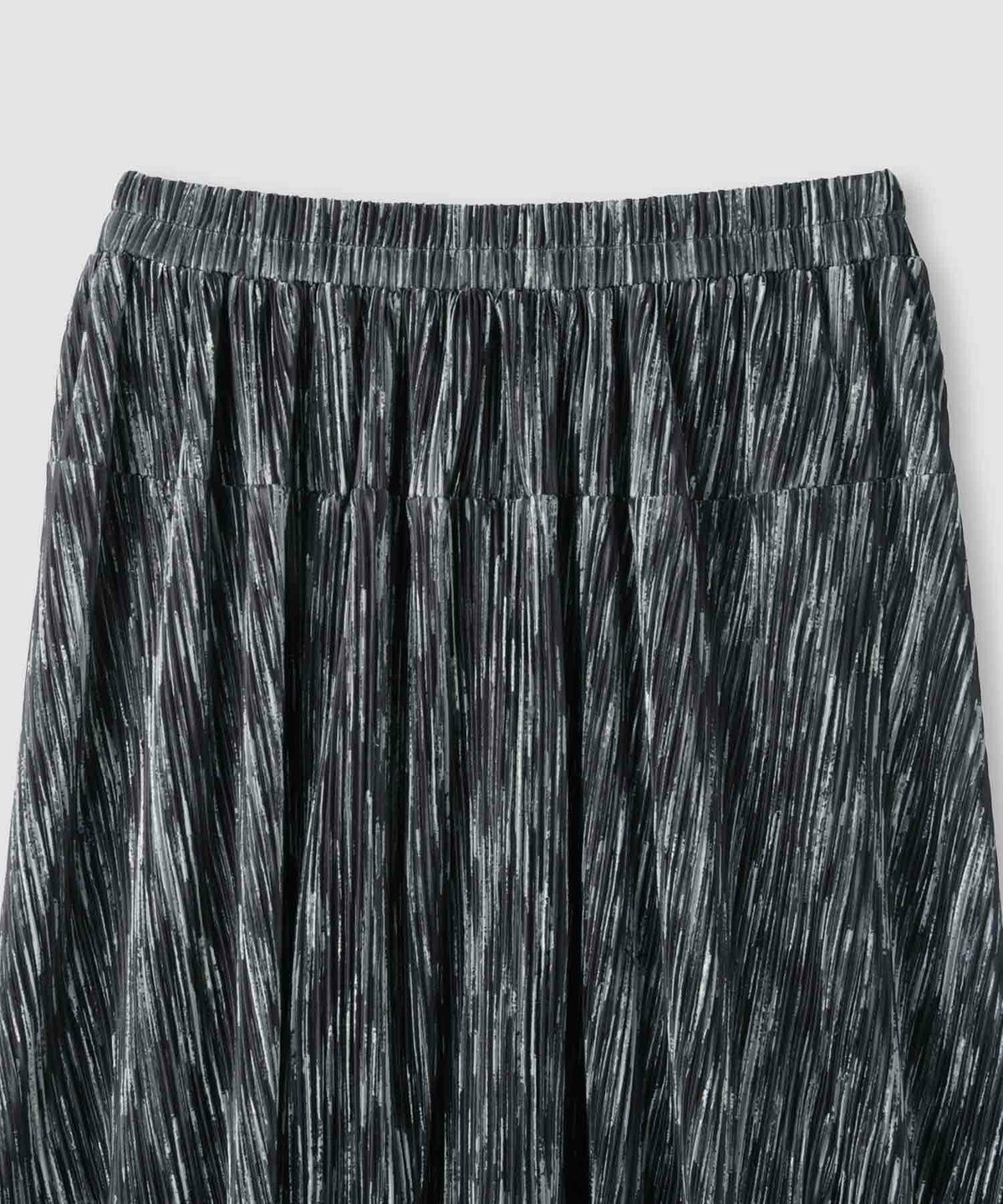 milli de l'air ニュアンス柄プリーツフレアスカート レディース